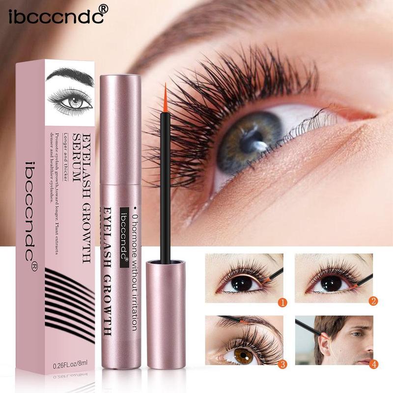 Moisturizing Eyelash Serums, 2 Counts Natural Long-lasting Eyelash Care Liquids, Eye Lash Care Products For Women & Girls