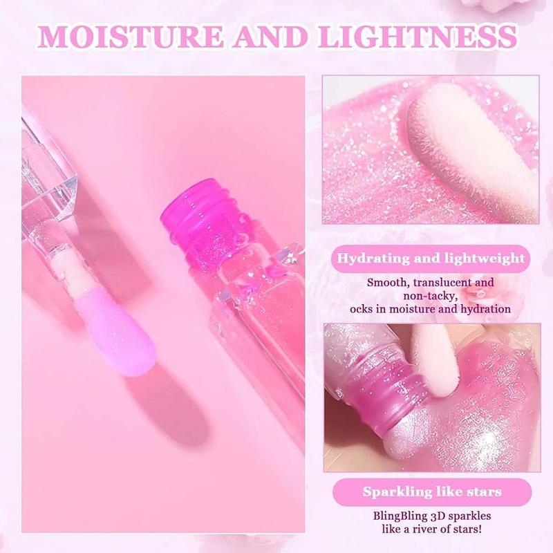 2 Pcs Magic Color Changing Lip Oil,Moisturizing Lip CareNon-Sticky Tinted Lip Oil, Fresh Texture Lip Glow Oil. (Color Changing Lip Oil & Pearlescent Color Changing)