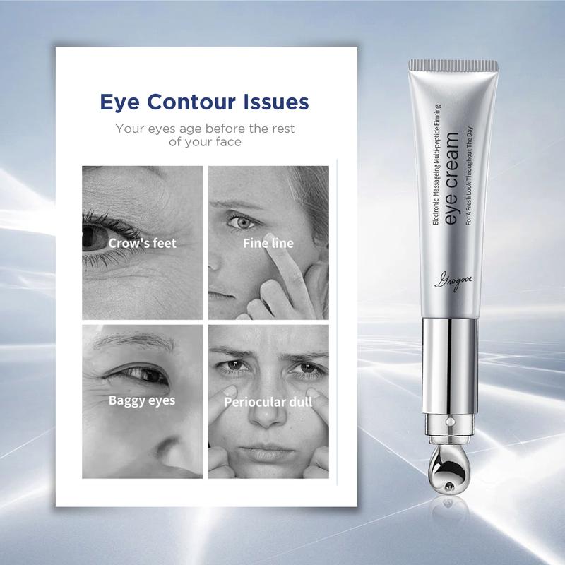 Massaging Eye Cream | Multi-Peptide Firming And Electronic Massager Improve Eye Wrinkles Comfort Skin Skincare Multipeptide Eye Cream Hydrating