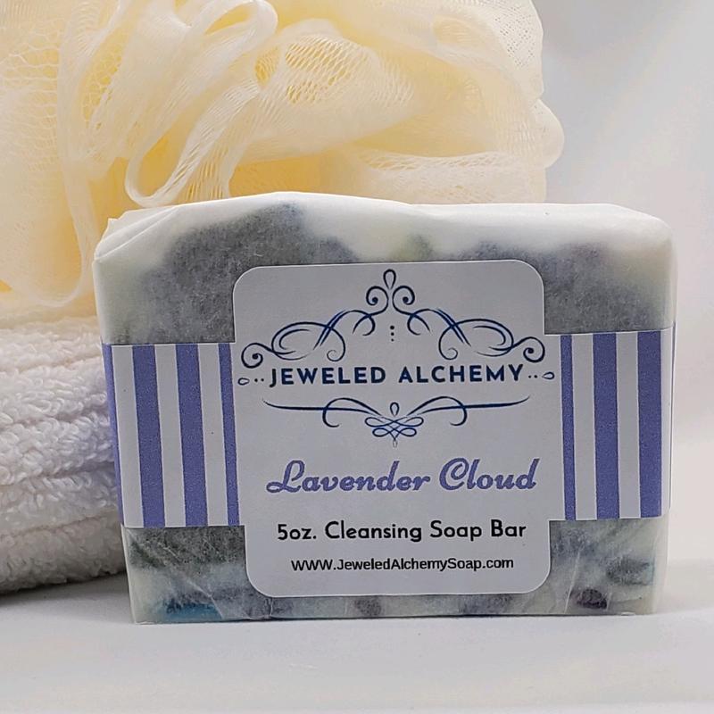 Lavender Cloud Artisan Soap - Relaxing Aroma with Lemon, Bergamot, Lavender, Chamomile, and Musk