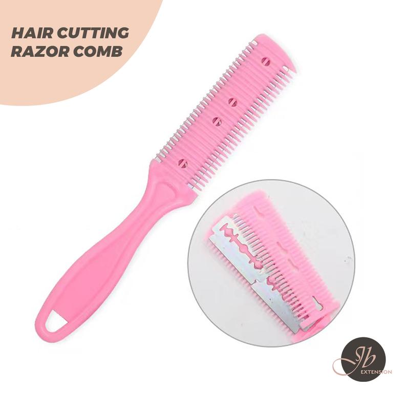 JBextension Trimmer Comb Hair Cutting Razor Comb Double Edge WIG Thinning Comb Haircare Handy