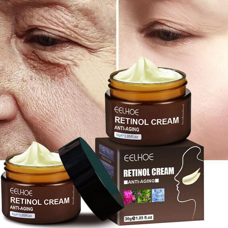 EELHOE Retinol Cream Anti-Aging Wrinkles Brightening Skin Moisturizing Facial Skin Skin Care Cream Firming and Lifting, Essence, with Hyaluronic Acid Vitamin E Hexapeptide, Anti Aging, Revitalizing, Anti-Wrinkle Facial Moisturizer Skin Repair Hydrate