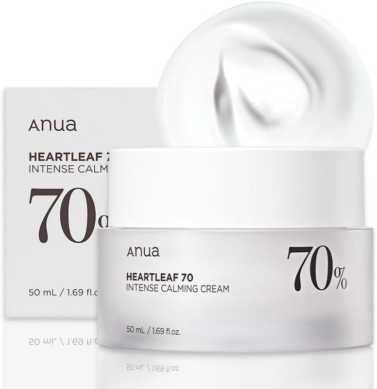 ANUA Heartleaf 70 Intense Calming Cream 50ml, Soothing Moisturizer for Sensitive Skin, Hydrates, Repairs Skin Barrier, Lightweight, Calming Skincare