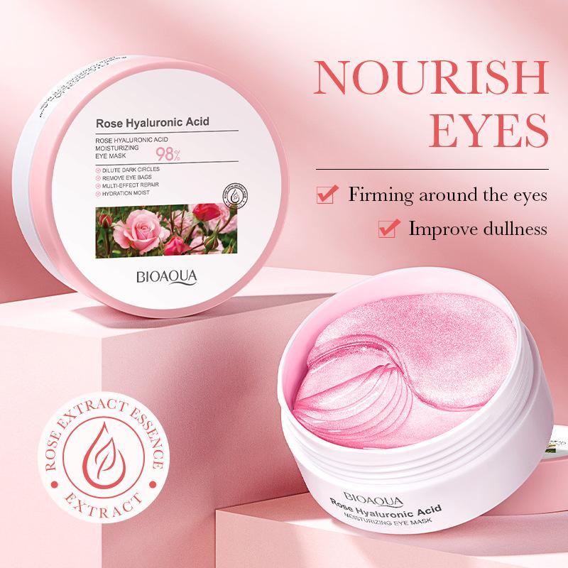 Comfort Rose Hyaluronic Acid Moisturizing Skincare Eye Mask, Hydrating Eye Patches, Eye Care Products for Women Personal Care, Self Care Bundles, Portable Eye Moisturizer for Daily Use, Trending Product, Summer Gift