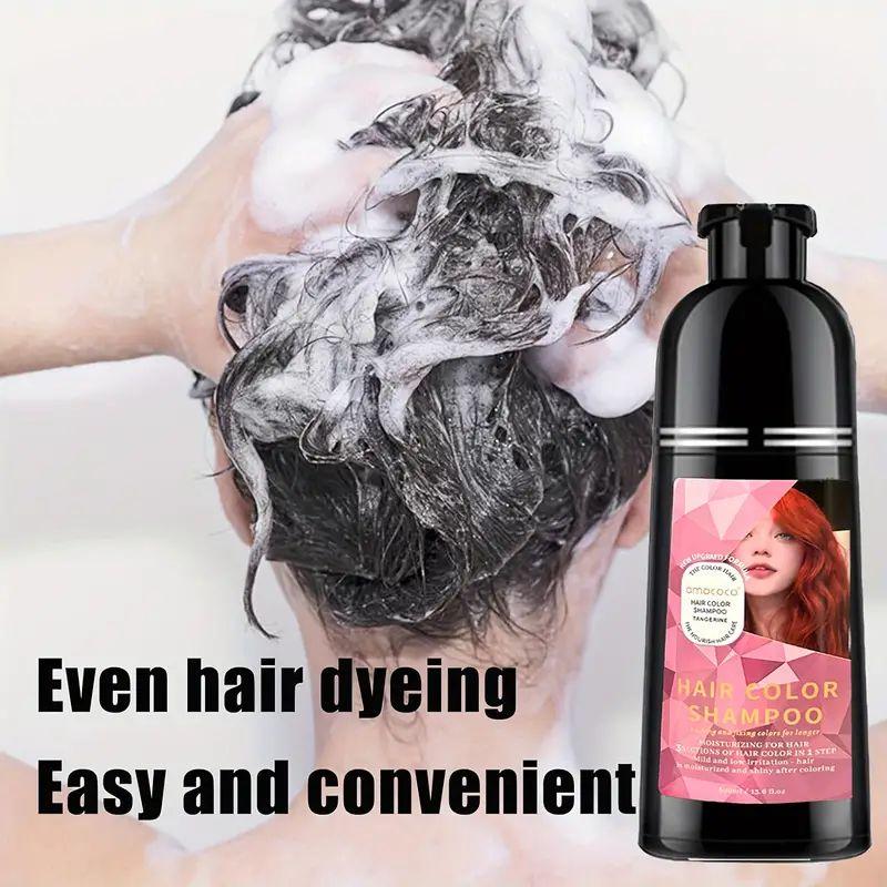 Hair dye Shampoo, Quick hair dye,hair care, Fruity aroma, Various colors available, 3-In-1 Plant extracts Natural Shampoo, Long Lasting, Ammonia-Free, Haircare, Mild (500 mL)