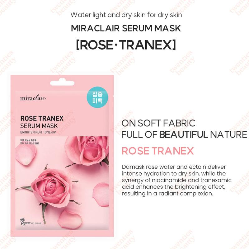 miraclair Rose Tranex Serum Mask