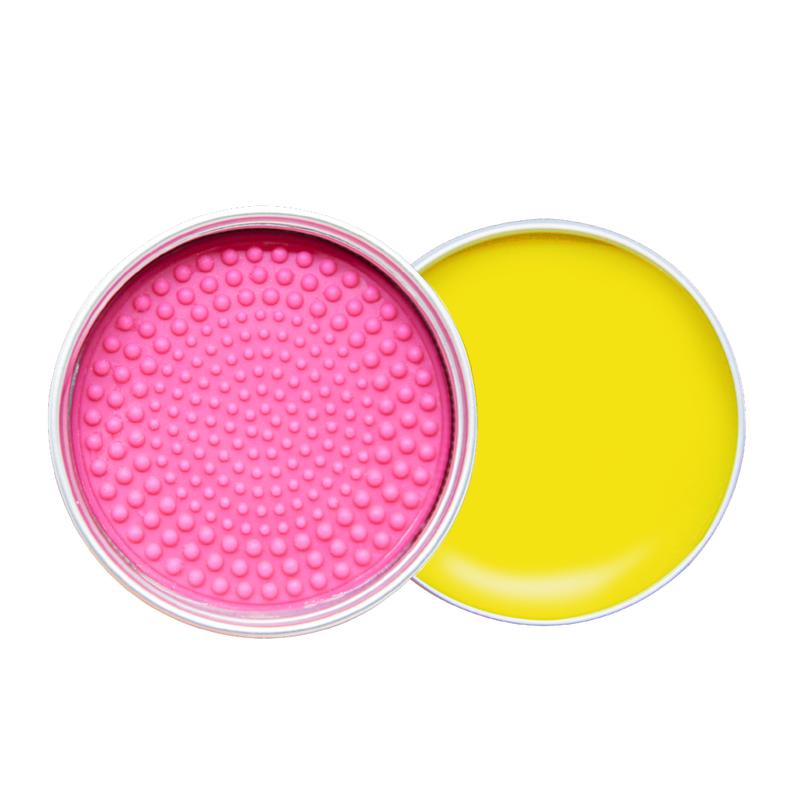 Lemon-Aid Makeup Brush Soap with Silicone Cleaning Pad