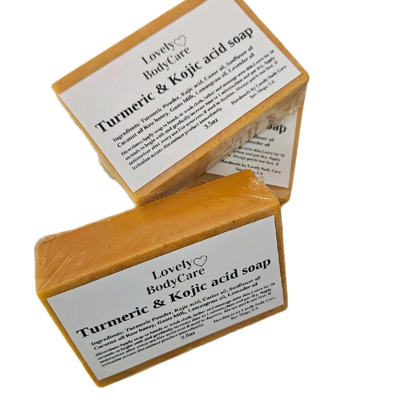 Turmeric Kojic Face and Body Soap(3 Pack )- All Natural Skincare for Daily Use body  scrub