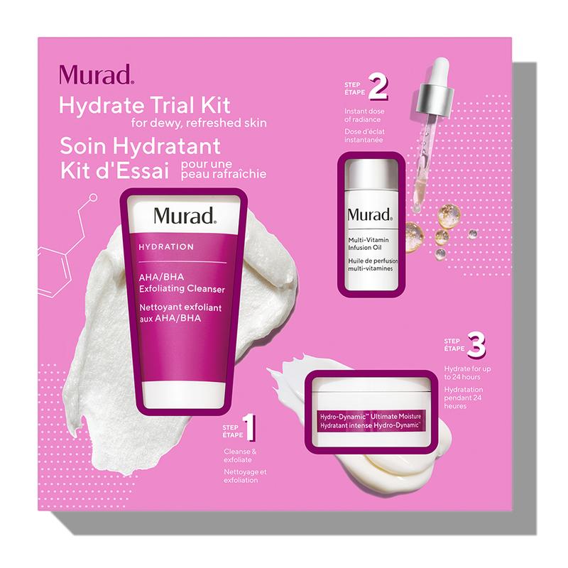 Hydrate Trial Kit - Moisturizing Skincare Set for Dewy Skin Bouncy Skin - Moisture