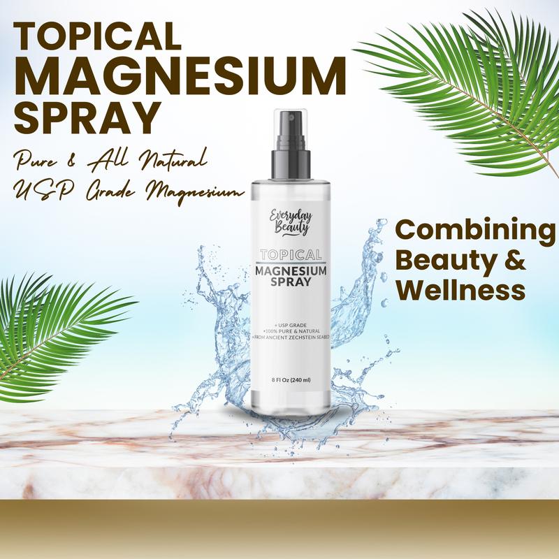 Topical Magnesium Spray - All Natural - USP Grade Magnesium - Made In USA