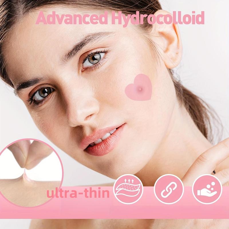 Star & Heart & Round Shaped Acne Patches, 232pcs set Hydrocolloid Acne Cover Patches, Facial Skin Care Products for Women & Men