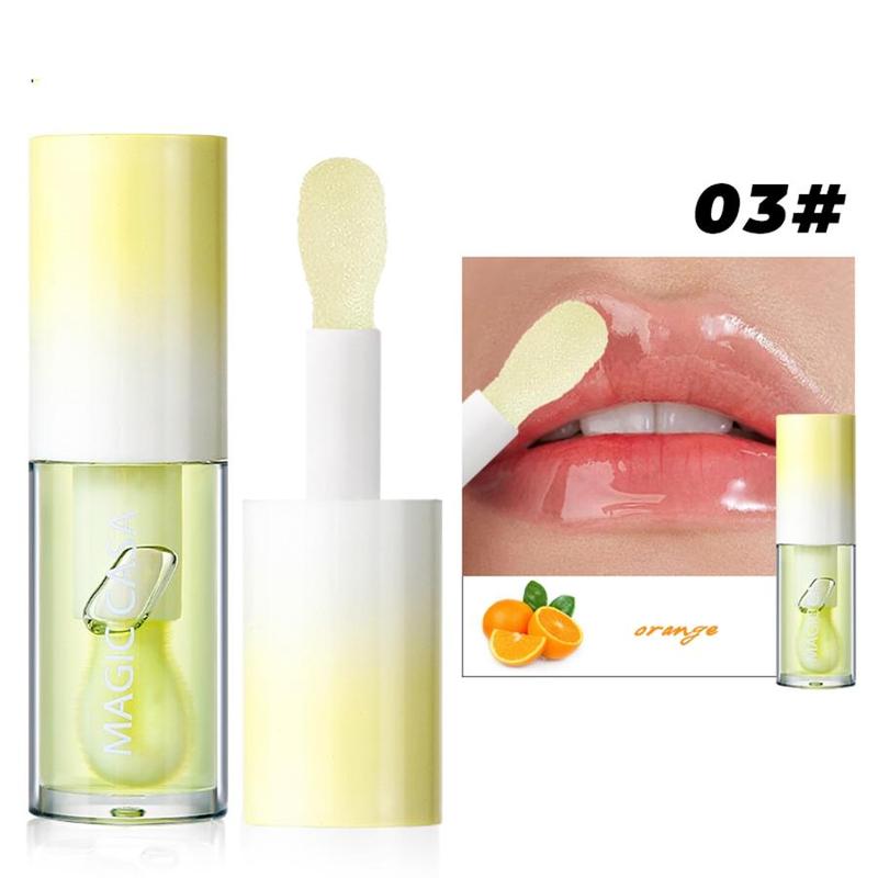 Fruit Flavor Moisturizing Lip Balm, 5 Counts set Hydrating Lip Gloss, Lip Care Product for Women & Girls