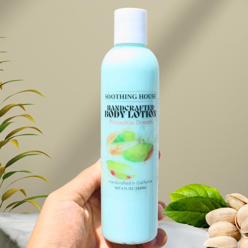 Handcrafted Pistachio Dream Body Lotion for Hydrating, Moisturizing, and Glowing Skin Body Care Moisturize Daily Fragrance Radiance