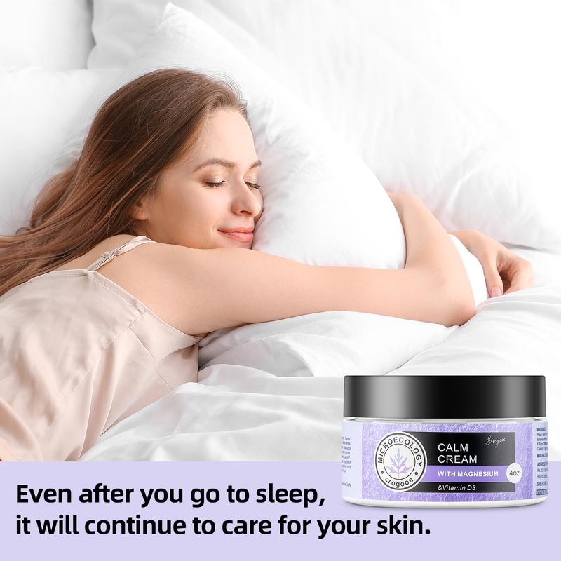 Magnesium Calming Cream With Magnesium And Vitamin D3 - Lavender Flavour, Moisturises And Nourishes The Skin - Keeps You Asleep