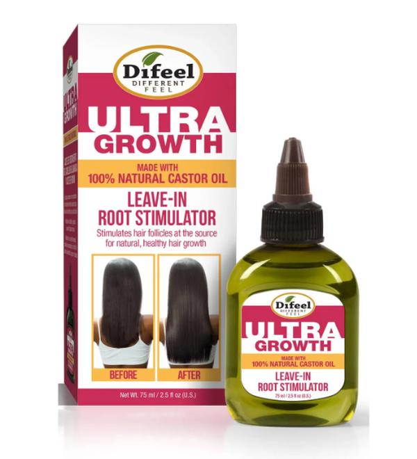 Difeel Ultral Growth With Basil & Castor Oil Leave-In Root Stimulator 2.5oz