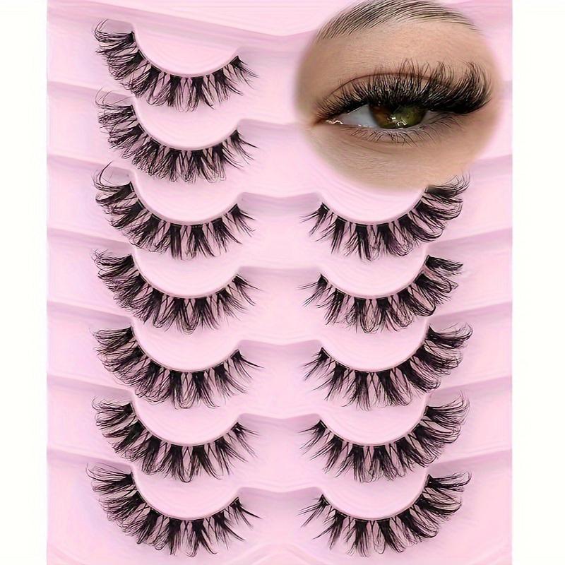 Natural False Eyelashes, Soft & Lightweight Wispy Faux Cluster Lashes, Volumized False Eyelashes, Cosmetic Lash Clusters, Eye Makeup Enhancement, Christmas Gift