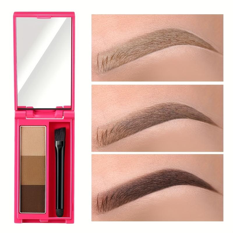 3 In 1 Eyebrow Powder With Brush Dark Brown Light Brown Black Brown Eyebrow Makeup Dye Eyebrow Cream Improving Facial Makeup