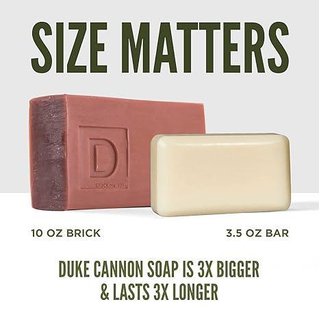 Duke Cannon Supply Co. Big Brick of Soap Midnight Swim - Refreshing Aquatic Scent with Green Top Notes, 10 oz Men's Soap Bar