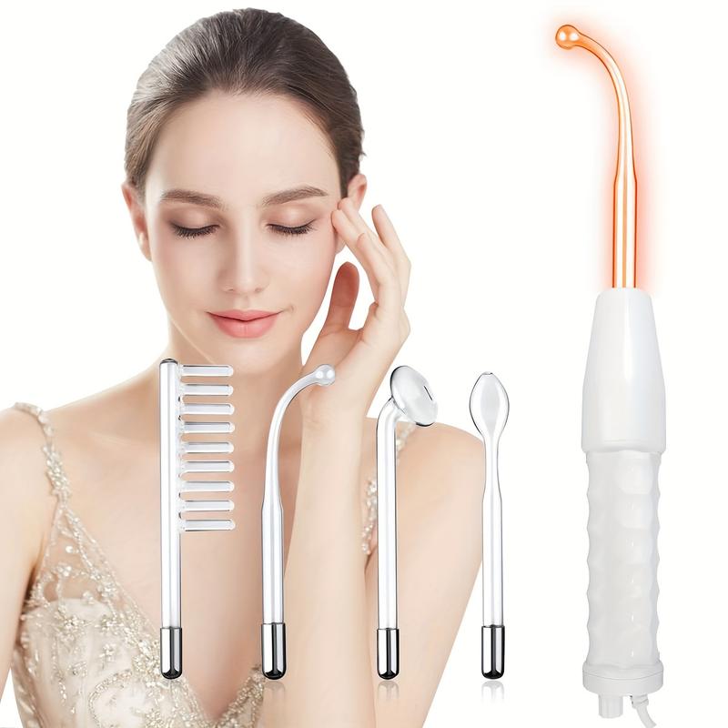 Four-in-One Facial Skin Care Stick, High Frequency Faial Massage Device Facial Skin Care Set Portable Home Skin Care Tool