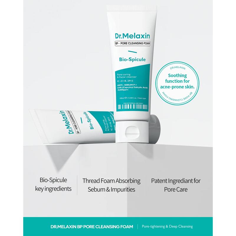 Dr. Melaxin - BP Pore Cleansing Foam 100ml | GENTLE MICRONEEDLING FACE WASH