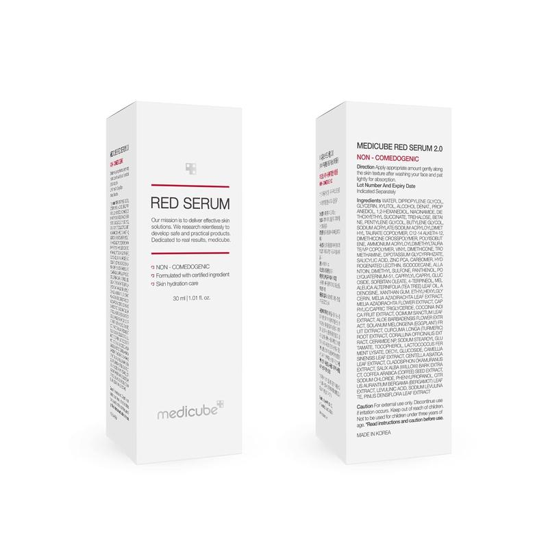 Medicube Red Serum 2.0 || Low-irritating formula for breakout-prone skin | Soothing and relieving | Formulated with BHA, Niacinamide & Adenosine | Non-comedogenic | Korean skincare (1.01fl.oz.)