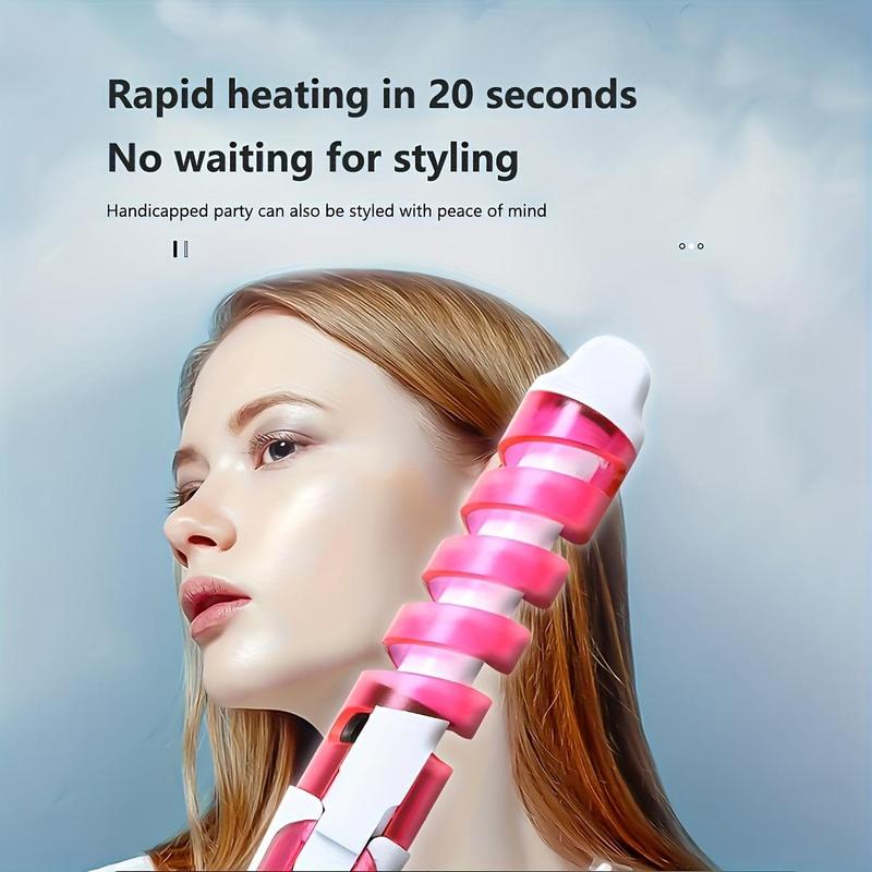 Curling iron, rotating curling iron, fast heating, portable, suitable for home and travel use, gifts for women, Mother's Day gift