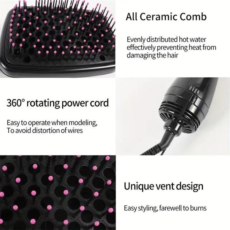 2 in 1 Hair Dryer Brush, Negative Ion Hair Dryer Brush, Hot Air Brush, Hair Styling Tool for Women & Girls, Hairdressing Tool