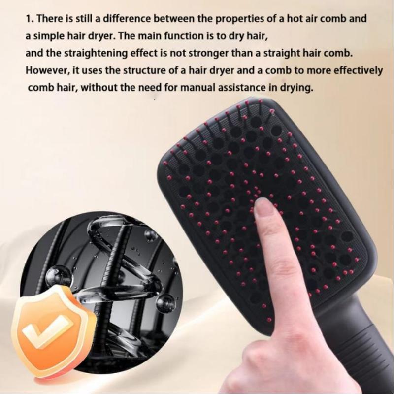 2 in 1 Hair Dryer Brush, Negative Ion Hair Dryer Brush, Hot Air Brush, Hair Styling Tool for Women & Girls, Hairdressing Tool