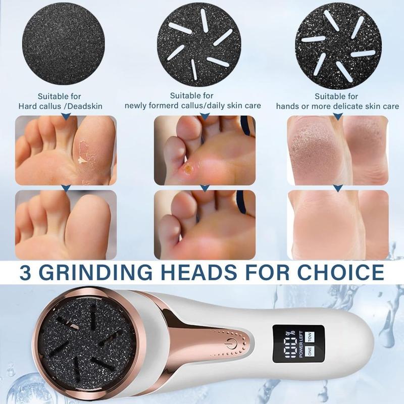 Electric Foot Callus Remover with Vacuum, Professional Pedicure Tools Kit for Powerful Pedi Feet Care, Electronic Foot File