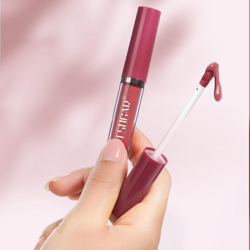 Long Lasting Matte Liquid Lipstick Set, 6 Counts box Waterproof Non-stick Cup  Lip Gloss, Suitable for Women and Girls Daily Use, Lip Makeup Accessories