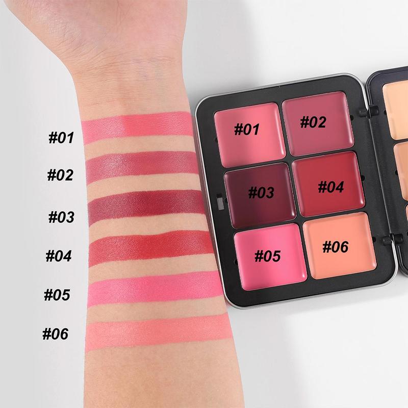 12 Color Blush Palette, Long Lasting Matte Blush Palette for Christmas Gift, Multipurpose Concealer Highlighter Palette, Makeup Palette for Women & Girls