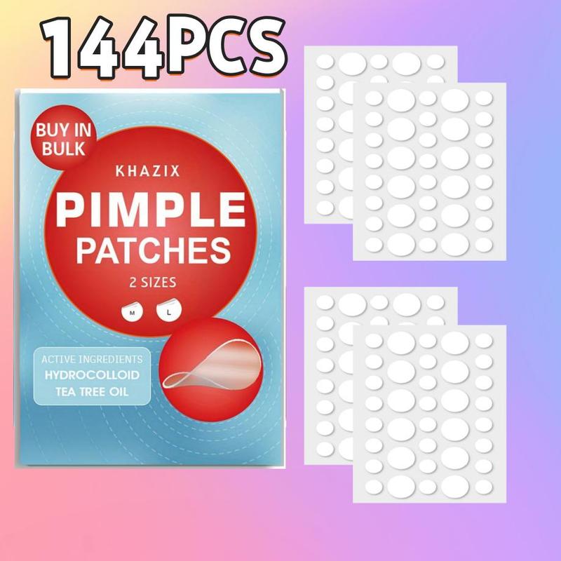 Star Shaped Acne Patches, 144pcs set Invisible Acne Cover Patches, Hydrocolloid Acne Patches, Facial Skin Care Products for Women & Men