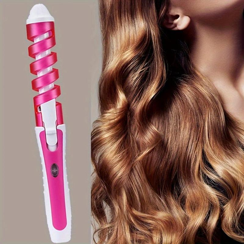 Curling iron, rotating curling iron, fast heating, portable, suitable for home and travel use, gifts for women, Mother's Day gift