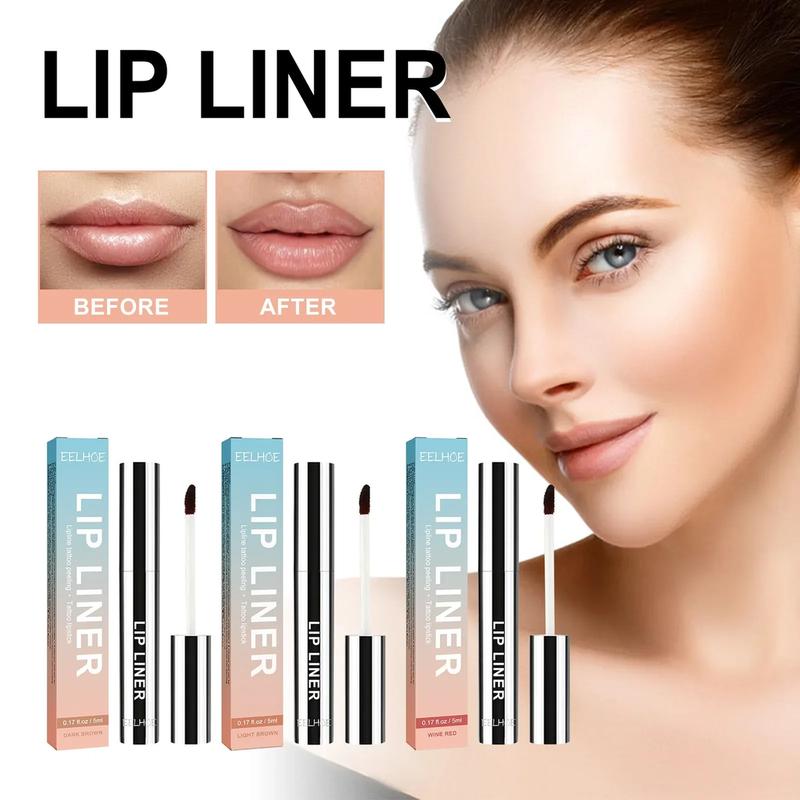 3 Colors Peel off Lip Liner Tattoo Waterproof Long Lasting Matte Non-Stick Cup Lip Tint Sexy Red Contour Lips Make up Cosmetics Eyeliner Lipliner Makeup