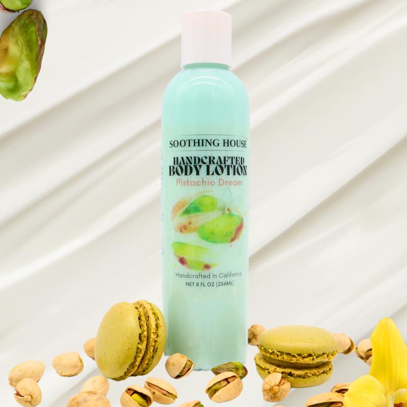 Handcrafted Pistachio Dream Body Lotion for Hydrating, Moisturizing, and Glowing Skin Body Care Moisturize Daily Fragrance Radiance