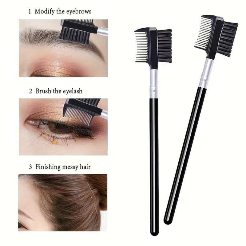 Eye Makeup Tool Set, 16pcs Including Eyelash Curler & Eyelash Comb Separator & Mascara Brush & Double-ended Eyebrow Brush & Curler Replacement Pad, Summer Gift, Makeup Set