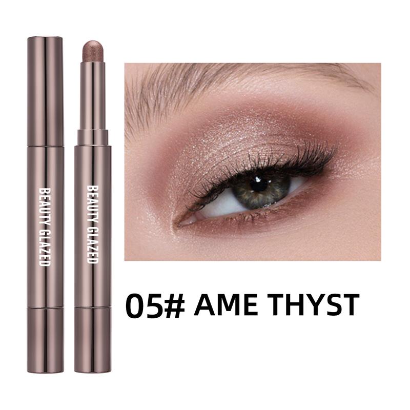 3-Piece Matte & Shimmer Waterproof Eyeshadow Stick Set - Long Lasting, One Minute Lazy Eye Makeup Cosmetic