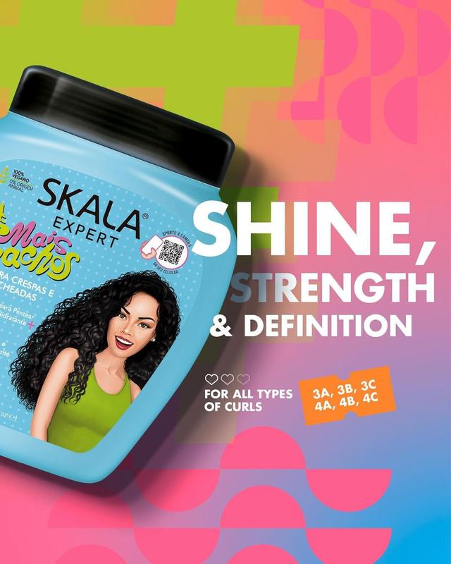 Skala Expert Brazilian Hair Care 3-Piece Kit for curly hair: Mais Cachos, Maracuja & Mais Crespos Treatments (1000g Each) Haircare curly