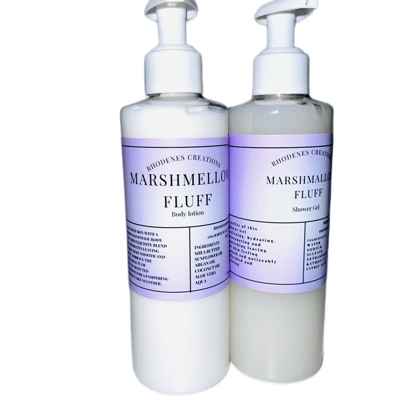 Marshmallow Fluff Body Lotion and Shower Gel Set for Ultimate Comfort - Body Care