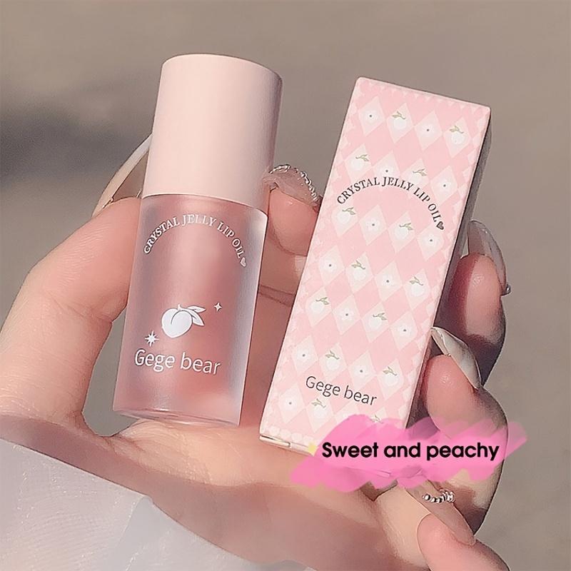 Gege Bear Crystal Jelly Lip Oil – Berry & Pink Glossy Hydration, Hydrating Juicy Lip Gloss, Glossy Plumping Lip Care StickPrevents Dry Cracks, Lip Care ProductsBirthday Gift for Women & Girls,Moisturizing Liquid Lip Balm LipMoisturizer