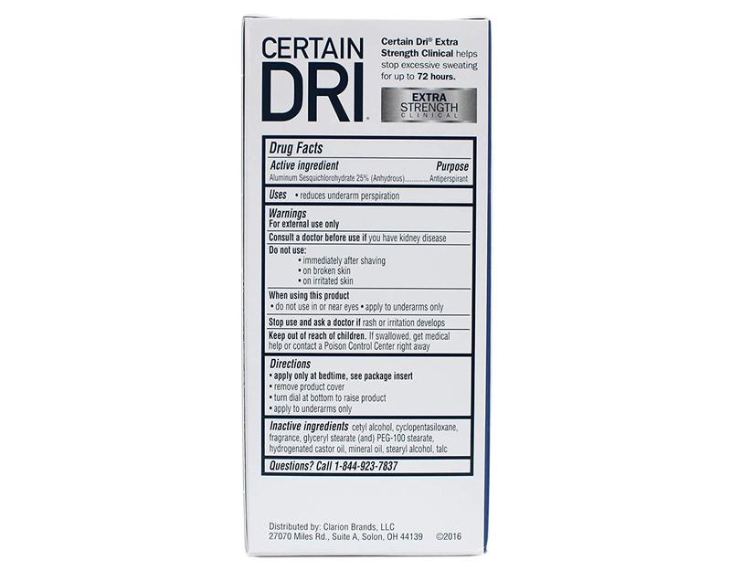 Certain Dri Antiperspirant Solid for Excessive Perspiration-1.7 oz