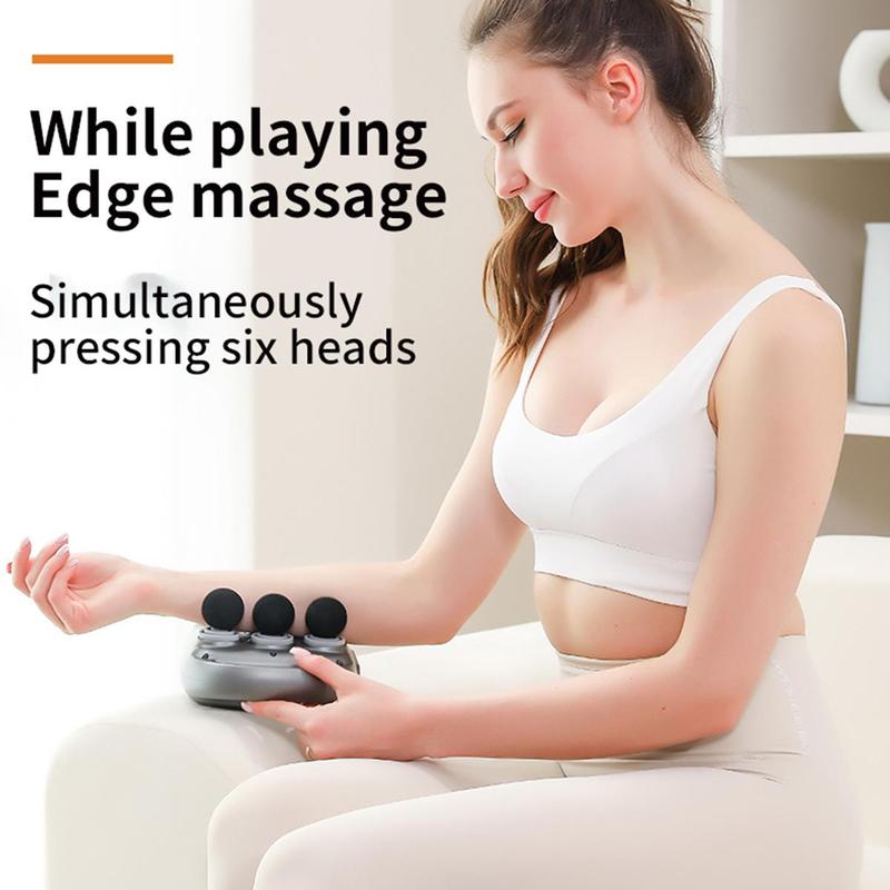 6-head Muscle Massager, Professional Muscle Relaxation Massager, Electric Muscle Massager, Personal Care Appliances For Home & Travel, Halloween & Christmas Gift