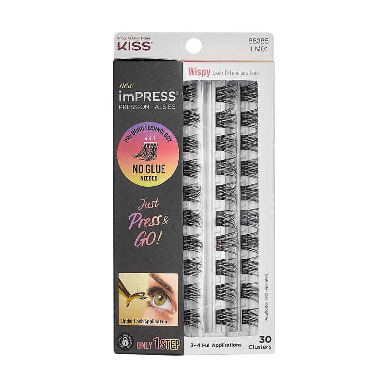 imPRESS Falsies Self Adhesive Eyelashes Refills 30 Clusters - Wispy