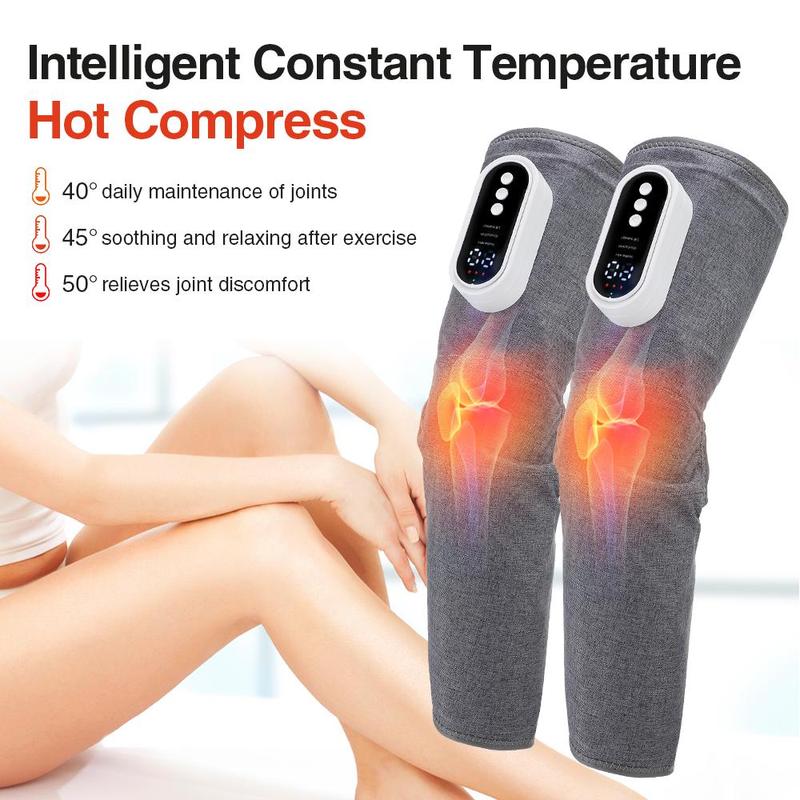 Electric Thigh Calf Leg Massager, 2 Counts set Type-c Rechargeable 3 Speed Hot Compress Knead Leg Massager, Leg Massage Device for Women & Men