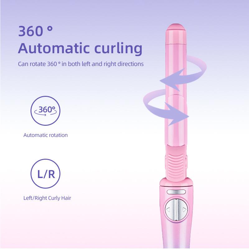 AILIYZ B1 Rotating Curling Iron Automatic curling iron - Starlight white t3  curling iron curling  iron