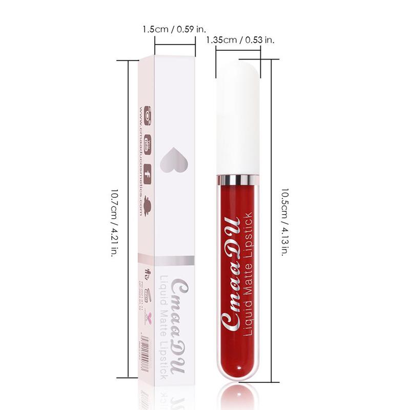 Comfort Skincare Matte Liquid Lipstick, Cosmetic Long-Lasting Waterproof Lipcare Lip Gloss for Beginner, Makeup Product