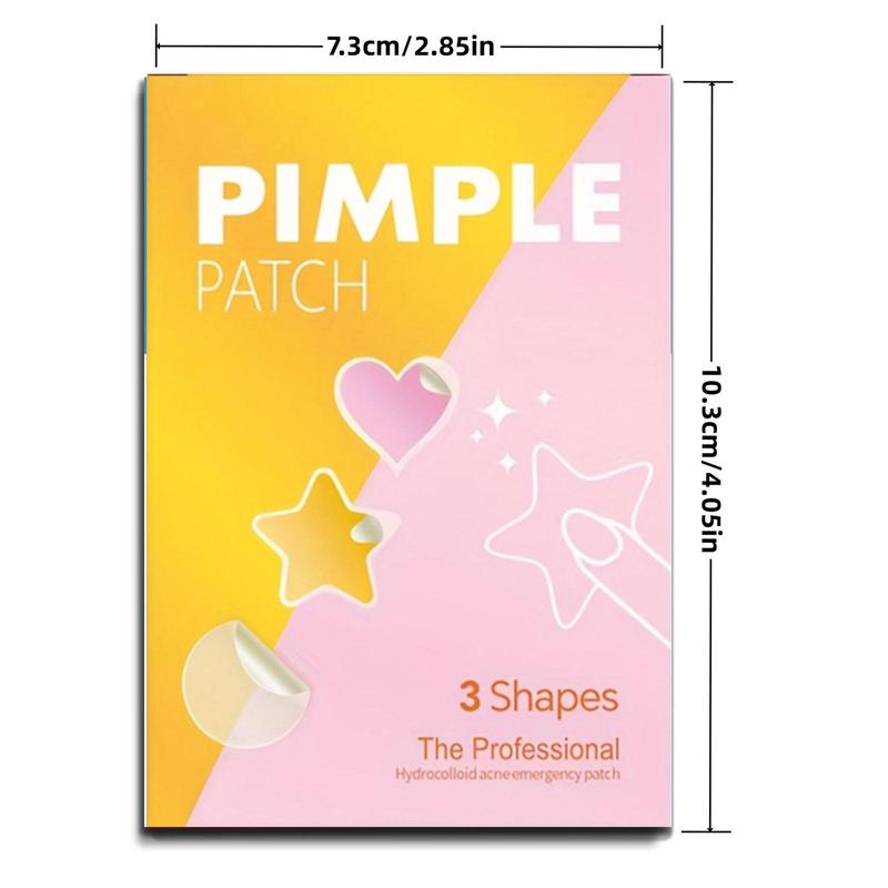 Star & Heart & Round Shaped Acne Patches, 232pcs set Hydrocolloid Acne Cover Patches, Facial Skin Care Products for Women & Men