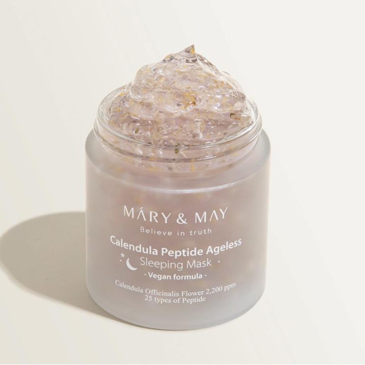 Mary & May - Calendula Peptide Ageless Sleeping Mask (110g) Skincare Hydrate Hydrating