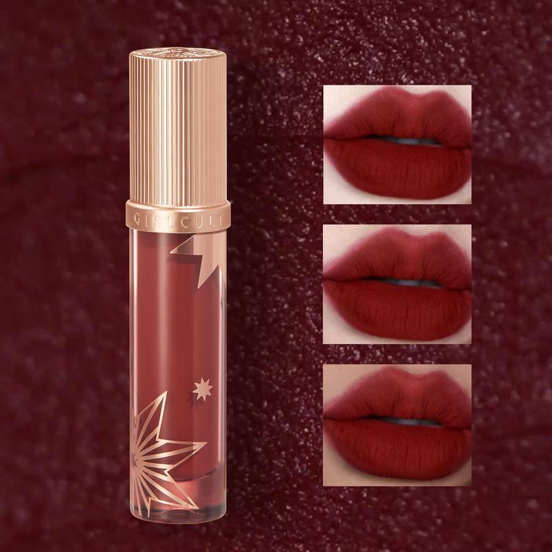 Long-lasting Matte Lipstick, Moisturizing Matte Lip Balm, Velvet Matte Finish Liquid Lip Gloss Matte Liquid Lipstick, Girls & Women Lip Cosmetic, Stocking Fillers Gift