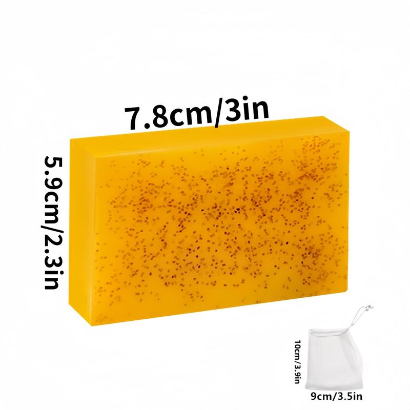 Acne Face & Body Wash, 10pcs set Lemon Turmeric & Kojic Acid Moisturizing Brightening Cleansing Body Care Soap Bar Set, Summer Gifts, Daily Deep Hydration Soft Skincare Cleanser Kit for with Soap Saver Bags, Kojic Acid Soap